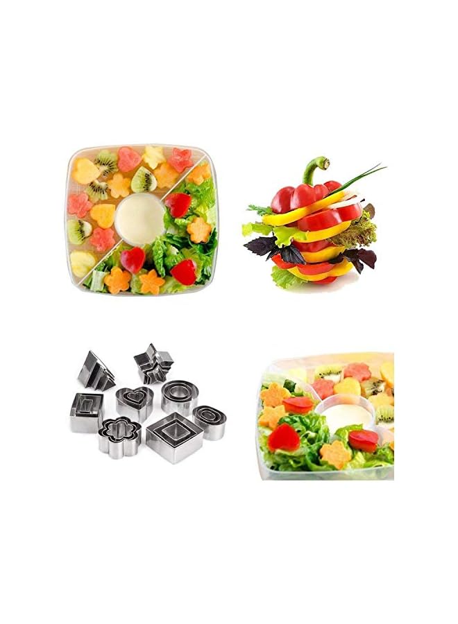 S-TOP 24 Pcs Cookie Stainless Steel Mold Set Food Fruits Biscuits Cutters For Icing Pastry Sugar Craft Cake Decoration With Box - Image 2