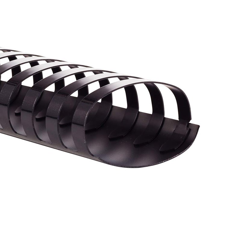 GBC Binding Spines / Spirals / Coils, 2" Diameter, 500 Sheet Capacity, CombBind, Black, 50 Pack (4200022) - Image 1