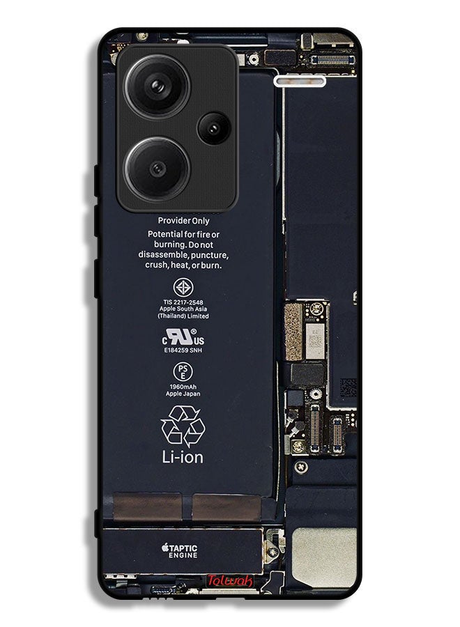 Tolwak Xiaomi Redmi Note 13 Pro Plus Protective Case Cover Phone Circuit Pattern - Image 1