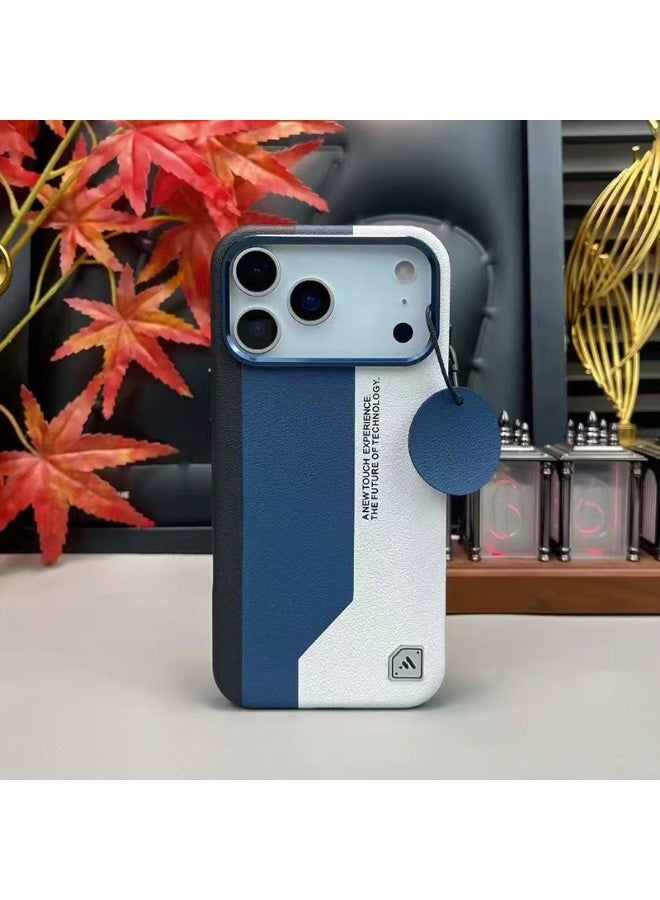 Baiko High-End Three-Tone Leather Phone Case - Strong MagSafe Charging Shockproof Bumper Cover with 3mm Lens Protection