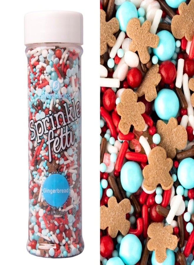 Sweets Indeed Sprinkles, Gingerbread Edible Sprinkle Mix, Perfect for Cake Decorations, Baking, Ice Cream, Cookies, Cupcake Topper 4 ounces - Image 1