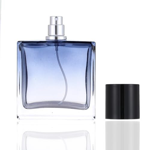 Enslz Refillable Cosmetic Spray Perfume Bottle Empty Glass Fine Mist Atomizer Essential Oil Container for Travel 100ml 34oz 100ml - Image 1