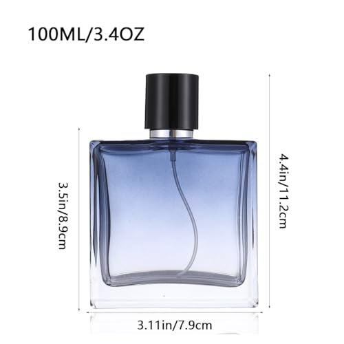Enslz Refillable Cosmetic Spray Perfume Bottle Empty Glass Fine Mist Atomizer Essential Oil Container for Travel 100ml 34oz 100ml - Image 3