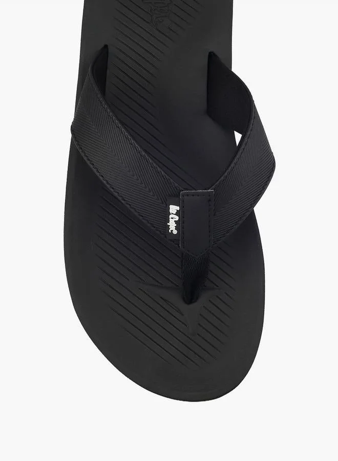 Lee Cooper BLACK Men Textured Flip Flops for Men | Best Price UAE
