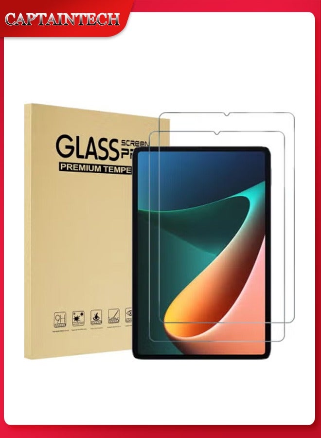 كابتن تيك 2 حزمة حامي الشاشة ل Xiaomi Pad 5 / Pad 5 Pro 11 2021 الزجاج المقسى شاشة فيلم الحرس ل Xiaomi Mi Pad 5 /Pad 5 Pro 11 2021 الإصدار - Image 1