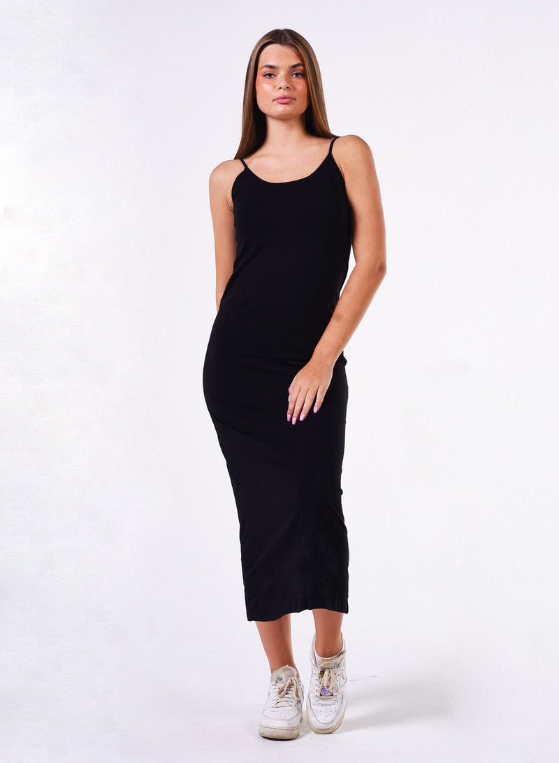 comodo bretelle long dress egyptian cotton 100%