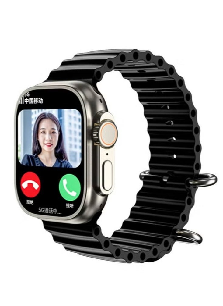 Modio 4G Ultra 2.2 Inch HD Display Sim Support Smart Watch with Three Set Strap For Men's