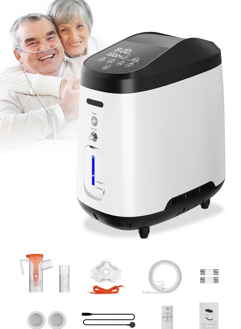 فارون جهاز تكثيف الأكسجين من فارون كير بسعة 2 لتر بمعدل 93%، ومولد أكسجين منزلي بمعدل تدفق من 1 لتر إلى 8 لتر - Image 1