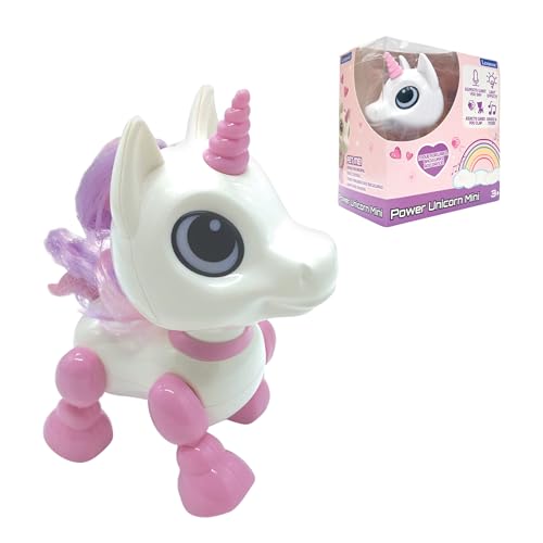 LEXiBOOK Power Unicorn Mini My Little Robot Unicorn Robot Unicorn with Sounds Music Light Effects Voice Repeat and Sound Reaction Childrens Toy Girl ROB02UNI - Image 1