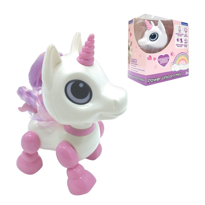LEXiBOOK Power Unicorn Mini My Little Robot Unicorn Robot Unicorn with Sounds Music Light Effects Voice Repeat and Sound Reaction Childrens Toy Girl ROB02UNI - Image 2