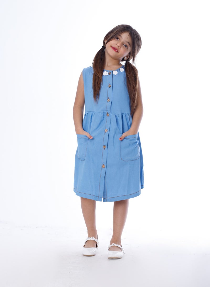 BEBO Girls Dress Blue - Image 1