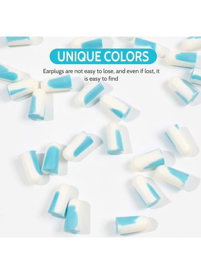lysian Ultra Soft Foam Ear Plugs for Sleeping Noise Cancelling Women Men-10 Box Value Pack - Sound Blocking Earplug for Snoring, Shooting, Work, Plane Loud Noise, Sky White Blue - Image 5