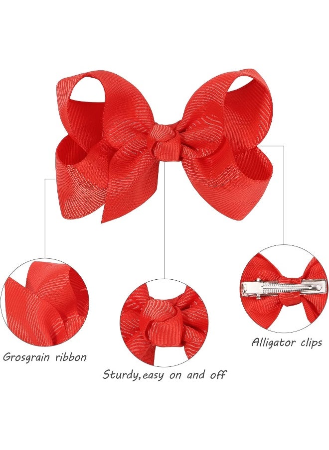 choicbaby 70 Pieces Hair Bows for Girls 3 Inch Grosgrain Ribbon Toddler Hair Accessories with Alligator Clips for Toddlers Baby Girls Kids Teens  - Image 3