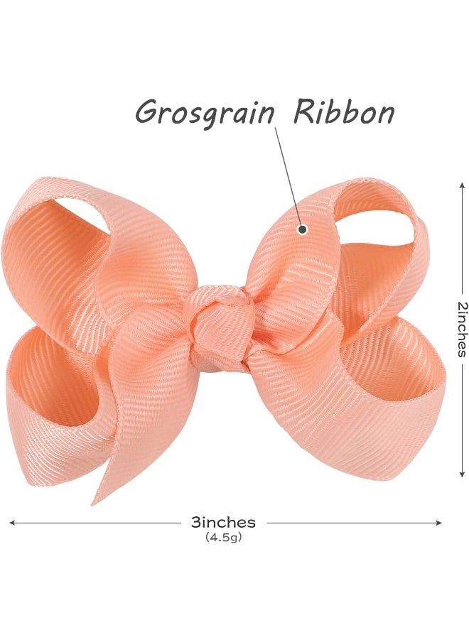 choicbaby 70 Pieces Hair Bows for Girls 3 Inch Grosgrain Ribbon Toddler Hair Accessories with Alligator Clips for Toddlers Baby Girls Kids Teens  - Image 2