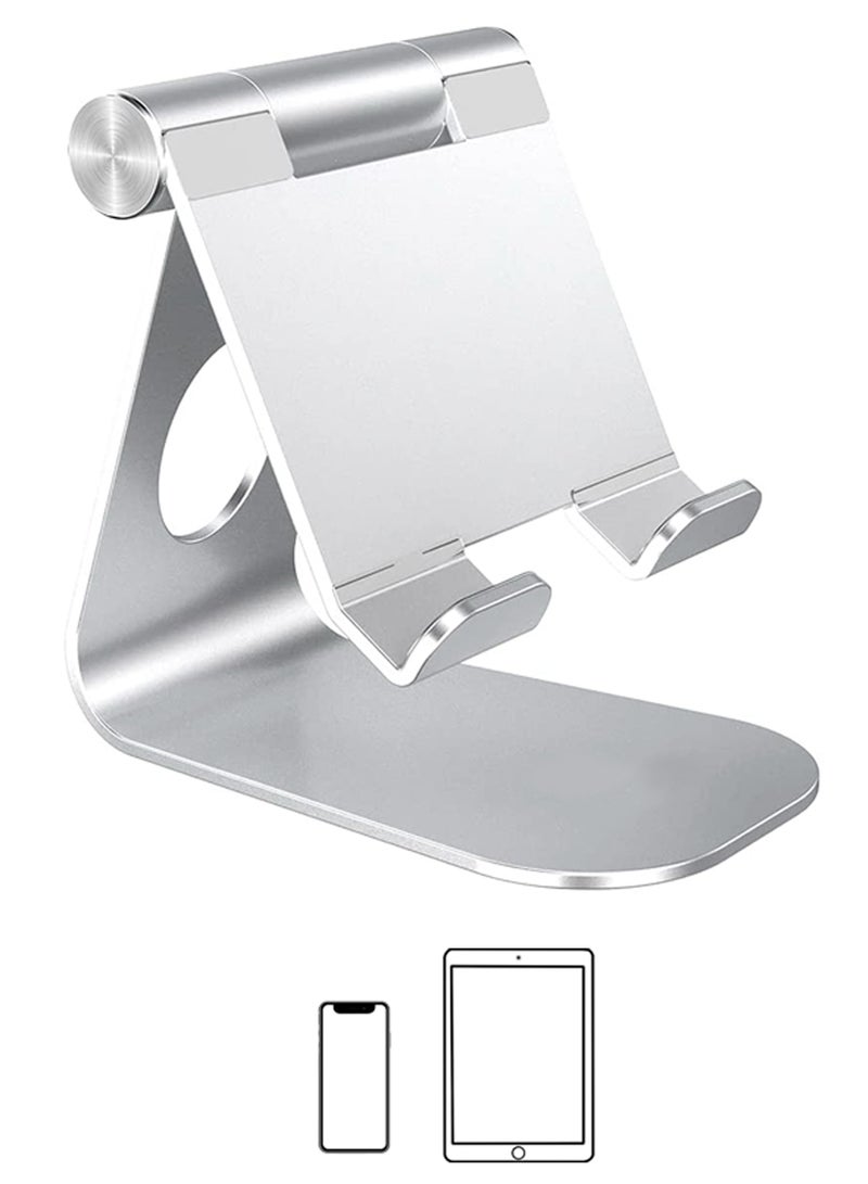 Urise Adjustable Aluminum iPad Stand Multi Angle Tablet Holder with Stable Sticky Base for Home Office and Desktop Use - Image 4