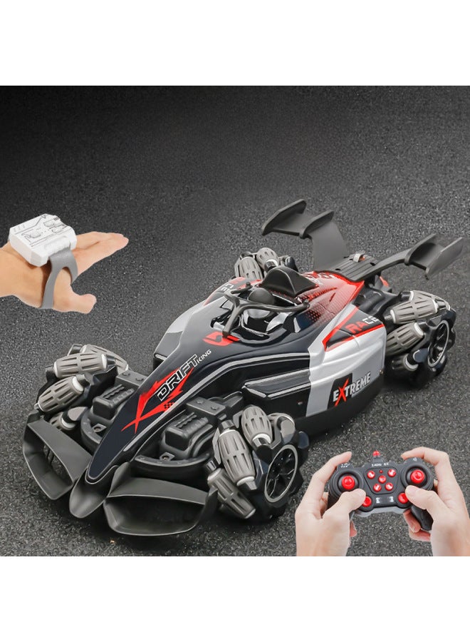 Gesture Induction Remote Control Racing F1 Equation Spray Stunt Car RC Drift Racing 4WD Off-road Vehicle Toy-Color:F1 Spray Racing Car  Single Remote Control-Chinese Color Box-Proportion:1 Set Of Rechargeable Lithium Batteries (can Play For 30 Minutes)  - Image 2