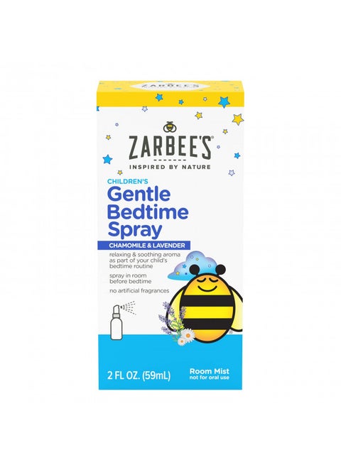 Zarbee's Gentle Bedtime Kids Sleep Spray, Chamomile & Lavender Room Spray Helps Create a Calming Atmosphere to Prepare for Sleep, 2oz