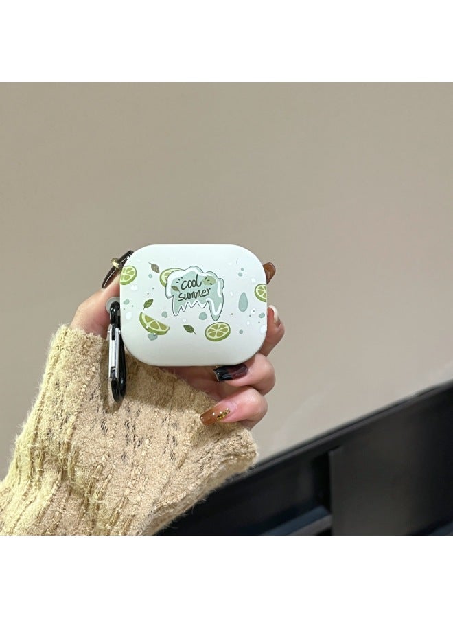 Loquat Suitable For XiaomiRedmi Buds5 Earphone Protective Cover Cartoon Soft Shell Red Mi Noise Reduction Wireless Bluetooth Shell Cute-Color:Silicone Soft Shell-lime-Model:Redmi Buds6s/buds5 Universal (pr - Image 1