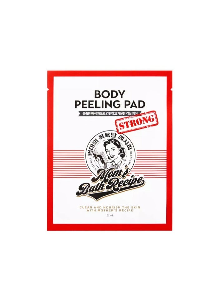 Moms Bath Recipe Mom’s Bath Recipe Body Peeling Pad Strong, All in One Bubble Body Wash & Scrub Gloves with Kelp & Biotics, Intense Exfoliating Mitts for Dead Skin Cells, Goosebumps and Scaly Skin 1 Sheet 25 ml  - Image 1