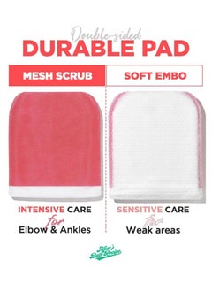 Moms Bath Recipe Mom’s Bath Recipe Body Peeling Pad Strong, All in One Bubble Body Wash & Scrub Gloves with Kelp & Biotics, Intense Exfoliating Mitts for Dead Skin Cells, Goosebumps and Scaly Skin 1 Sheet 25 ml  - Image 2