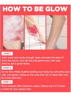 Moms Bath Recipe Mom’s Bath Recipe Body Peeling Pad Strong, All in One Bubble Body Wash & Scrub Gloves with Kelp & Biotics, Intense Exfoliating Mitts for Dead Skin Cells, Goosebumps and Scaly Skin 1 Sheet 25 ml  - Image 4