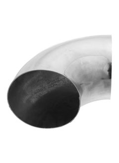 X AUTOHAUX 1 Pcs OD 5 Inch 90 Degree Mandrel Bend Elbow SS304 Stainless Steel Bend Tube Exhaust Elbow Pipe for Car Modified Exhaust System 5" Piping Silver Tone  - Image 1