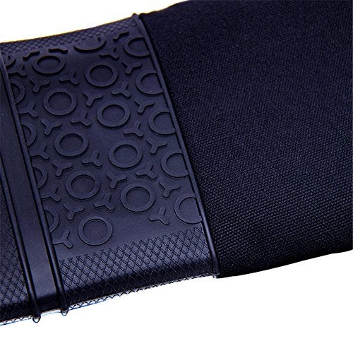 DoMii Professional Silicone Oven Mitts Baking Gloves Elbow Length Heat Resistant Quilted Gloves 2-Pack 19.5" Y - Image 4