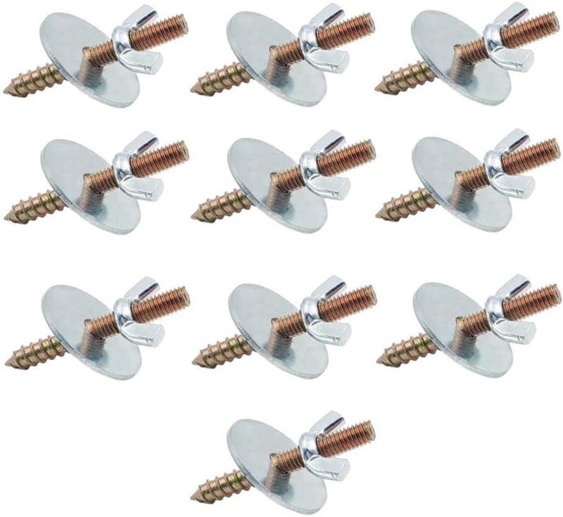Baoblaze 10 Pieces Fixing Screw Kits Nuts and Screws to Make Bird Perches Bird Cage Screws Metal Nut Screw Mount Kits for Parrot Stand - Image 1