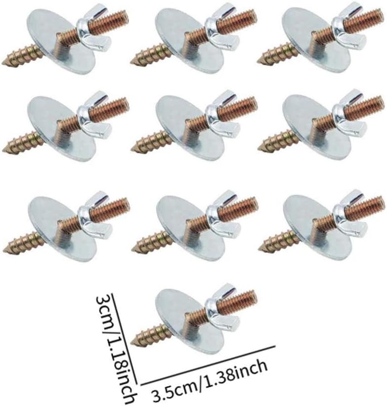 Baoblaze 10 Pieces Fixing Screw Kits Nuts and Screws to Make Bird Perches Bird Cage Screws Metal Nut Screw Mount Kits for Parrot Stand - Image 3