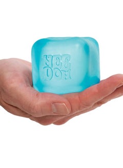 Schylling NeeDoh Nice Cube - Sensory Fidget Toy for Your Best Mellow and Chill - Square Shape with Groovy Goo Filling in Assorted Colors Blue Pink Purple - Age 3 to Adult - Pack of 1 Random Color