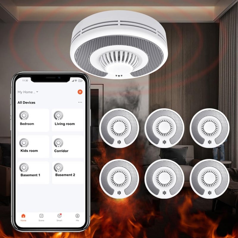 WiFi graffiti-smoke and temperature two-in-one fire detection-alarm - Image 4