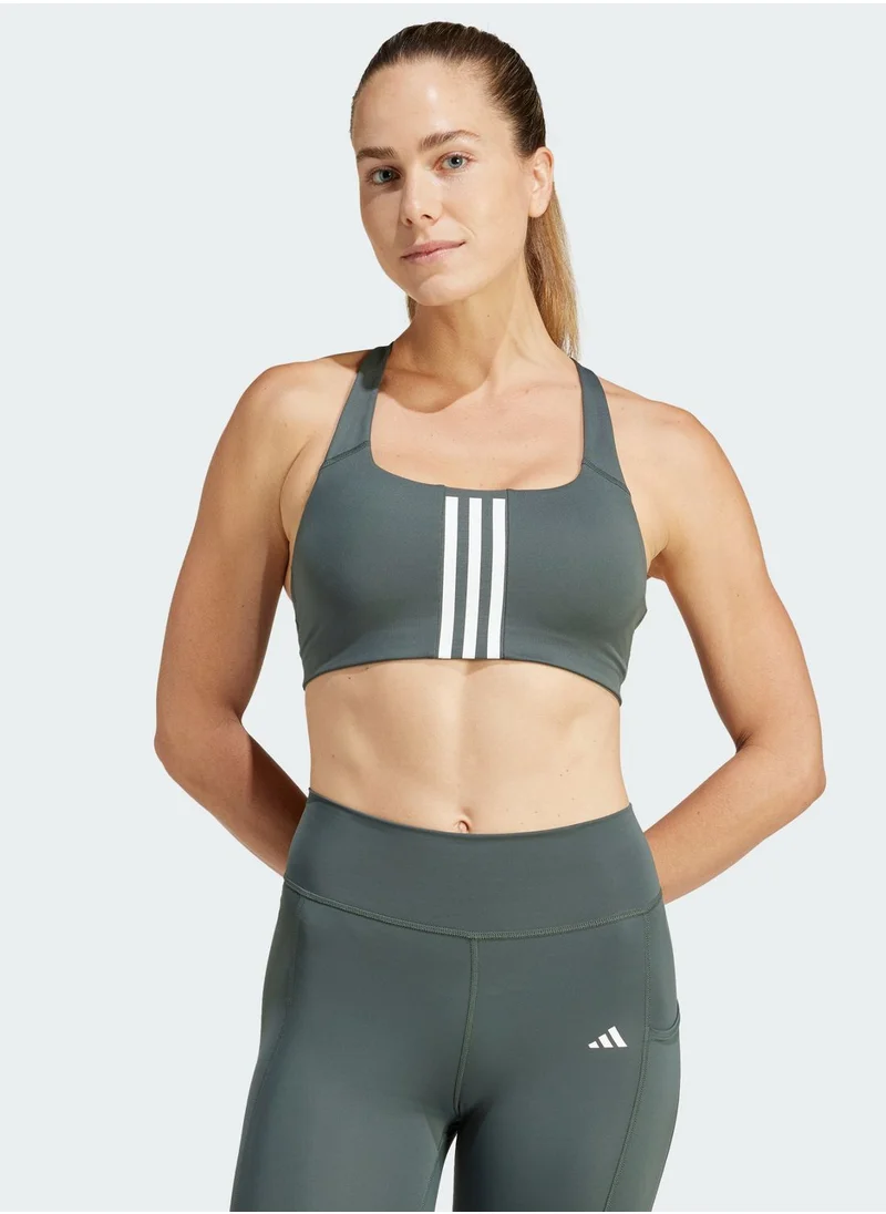 Adidas 3 Stripes Powerimpact Medium Support Bra