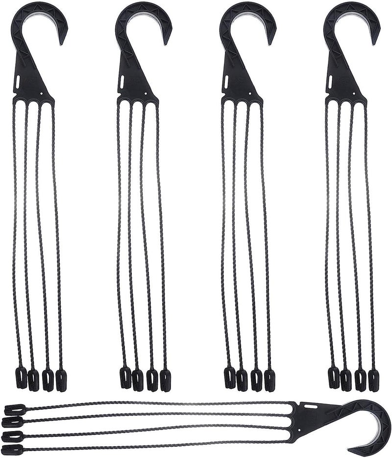 Plant Hangers 45Cm Black - Durable Plastic Hanging Basket Chain for Indoor Outdoor Garden Plant Display - Image 1