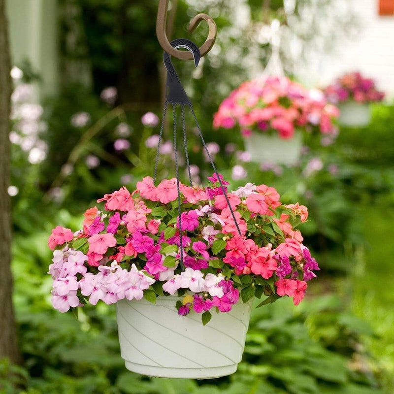 Plant Hangers 45Cm Black - Durable Plastic Hanging Basket Chain for Indoor Outdoor Garden Plant Display - Image 2