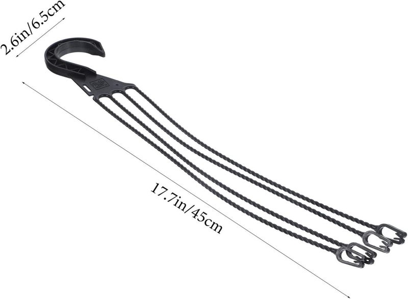 Plant Hangers 45Cm Black - Durable Plastic Hanging Basket Chain for Indoor Outdoor Garden Plant Display - Image 5