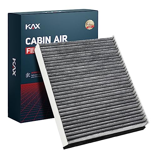 KAX فلتر هواء المقصورة KAX، بديل CF11920 لسيارات فورد إيسكيب 2013-2019، فوكاس 2012-2018، ترانزيت كونكت 2014-2023، C-Max 2013-2018، GT 2017-2022، مع فلتر هواء مقصورة للركاب من الكربون النشط - Image 1