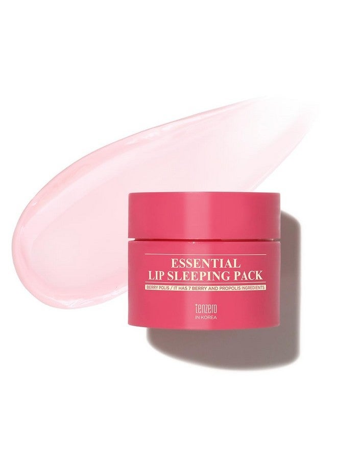 TENZERO Essential Lip Sleeping Pack Berry Polis 15g, Pink Lip Sleeping Mask, Improve Lip Texture, Highly Hydrating, Nourishing, Overnight Treatment Lip Balm, Suitable For All Skin Type - Image 1