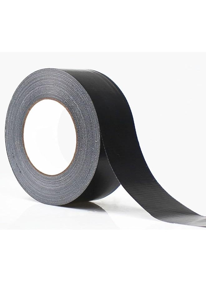 PROMASS - promass Black Heavy Duty Duct Tape, 2 in x 22 Yards, Strong Adhesive and Water-resistant, Tear by Hand,No residue,Bulk Value for Repairs,Industrial Tape for Indoor and Outdoor (Black duct tape) - Image 1