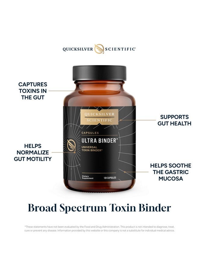 كويك سيلفر سينتيفيك كويك سيلفر ساينتيفيك ألترا بيندر - مُثبِّط متعدد السموم مع مسحوق طين البنتونيت، ومُزيل سموم الزيوليت، والفحم - مُكمِّل غذائي لدعم صحة الأمعاء وإزالة السموم من الجسم (١٢٠ كبسولة) - Image 3