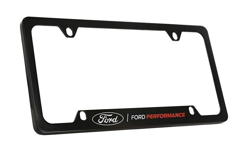 Ford License Frame Inc Ford Performance Wordmark Black Coated Metal License Plate Frame Holder