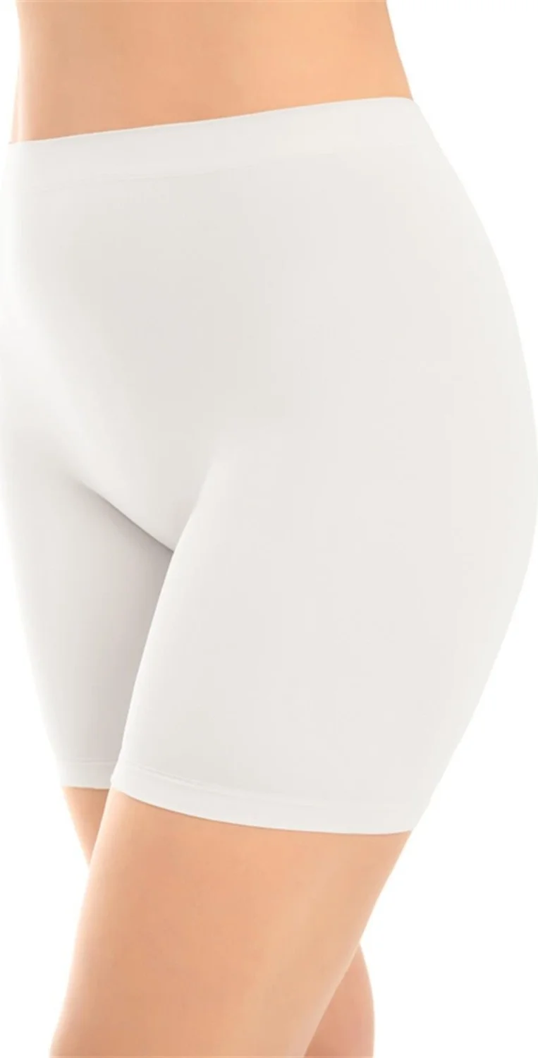 COTTONHILL Premium - Women's Ultra-Comfortable Seamless High Waist Long Leg Boxer 3 Pack