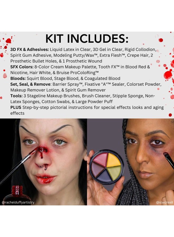 mehron Make-up Special FX All-Pro Makeup Kit | Complete Professional Stage Makeup Set | Special Effects Makeup Set for Theatre, Halloween and Cosplay - Image 5