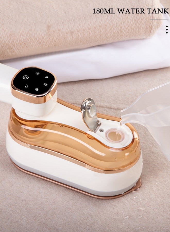 DUNISO مكواة بخار محمولة، مكواة سفر صغيرة مع شاشة عرض LED، مكواة بخار محمولة قابلة للطي تدور 180 درجة، تسخين سريع في 30 ثانية، تدعم الكي الجاف والرطب للمنزل والسفر - Image 3