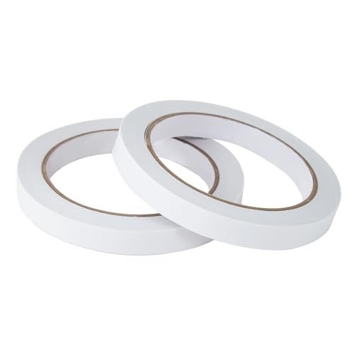 ZZJMCH 1/4" 4 Rolls Double Sided Adhesive Sticky Tape for Arts, DIY, Card Making, Crafts, Photography, Scrapbooking, Gift Wrapping, Office School Stationery Supplies, Home Supplies (Width: 6mm) - Image 2