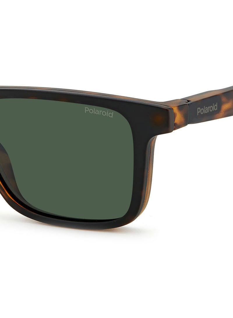 Polaroid Men's UV Protection Rectangular Sunglasses - Pld 2131/Cs Matt Hvna 55 - Lens Size: 55 Mm - Image 5