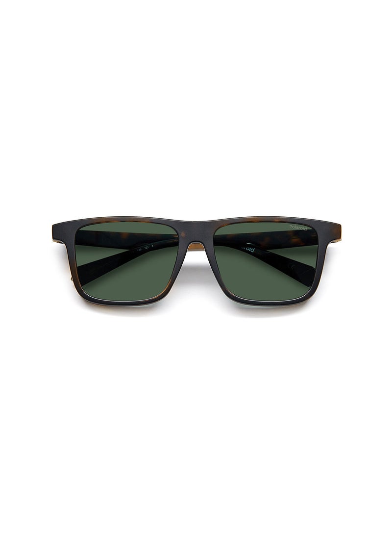 Polaroid Men's UV Protection Rectangular Sunglasses - Pld 2131/Cs Matt Hvna 55 - Lens Size: 55 Mm - Image 4