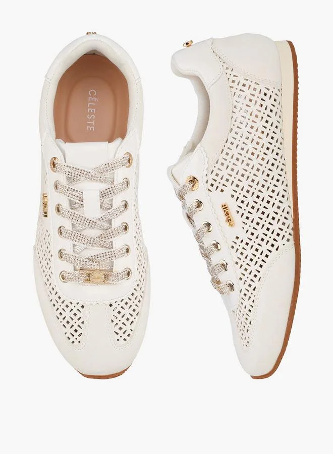 Women Lace-Up Ankle Sneakers