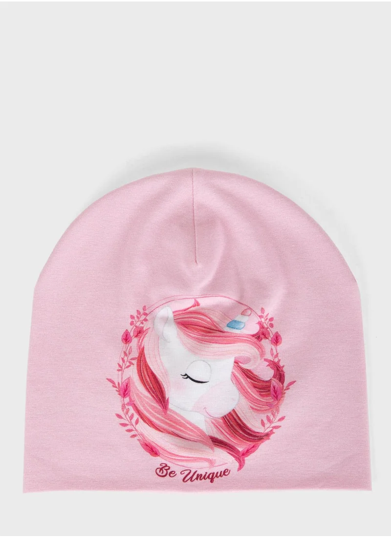 DeFacto Kids Unicorn Print Beanie