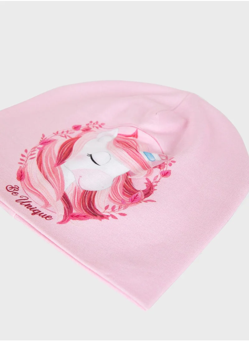 DeFacto Kids Unicorn Print Beanie
