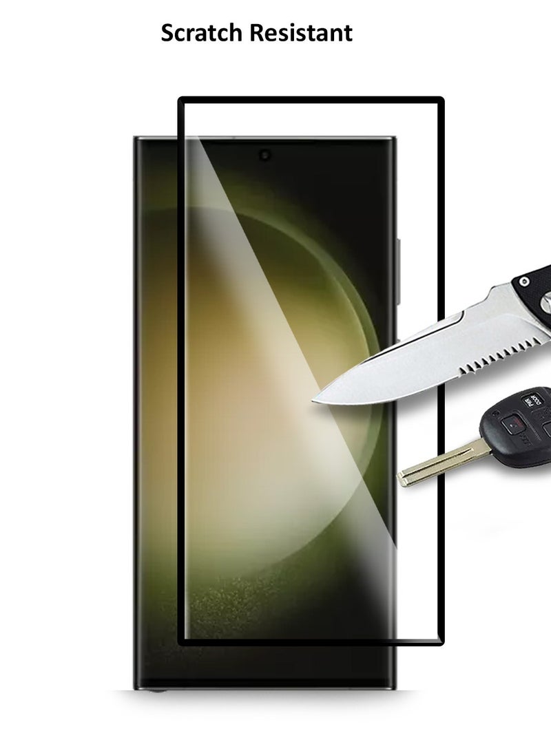 S-TOP حماية شاشة زجاجية مقساة كاملة اللصق لجهاز سامسونج جالاكسي S23 ألترا - Image 2